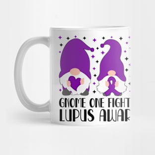 Gnome One Fights Alone Lupus Awareness Mug